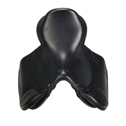 Jumping saddle double leather