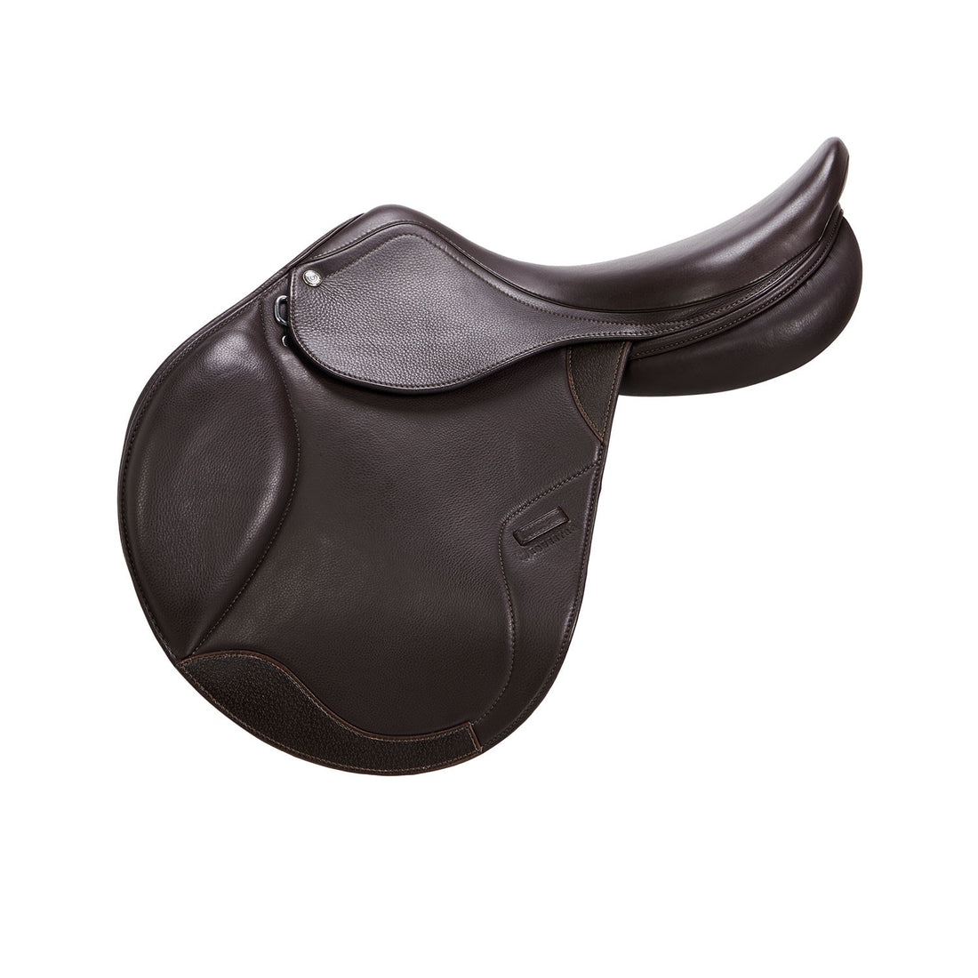 Jumping saddle double leather.
