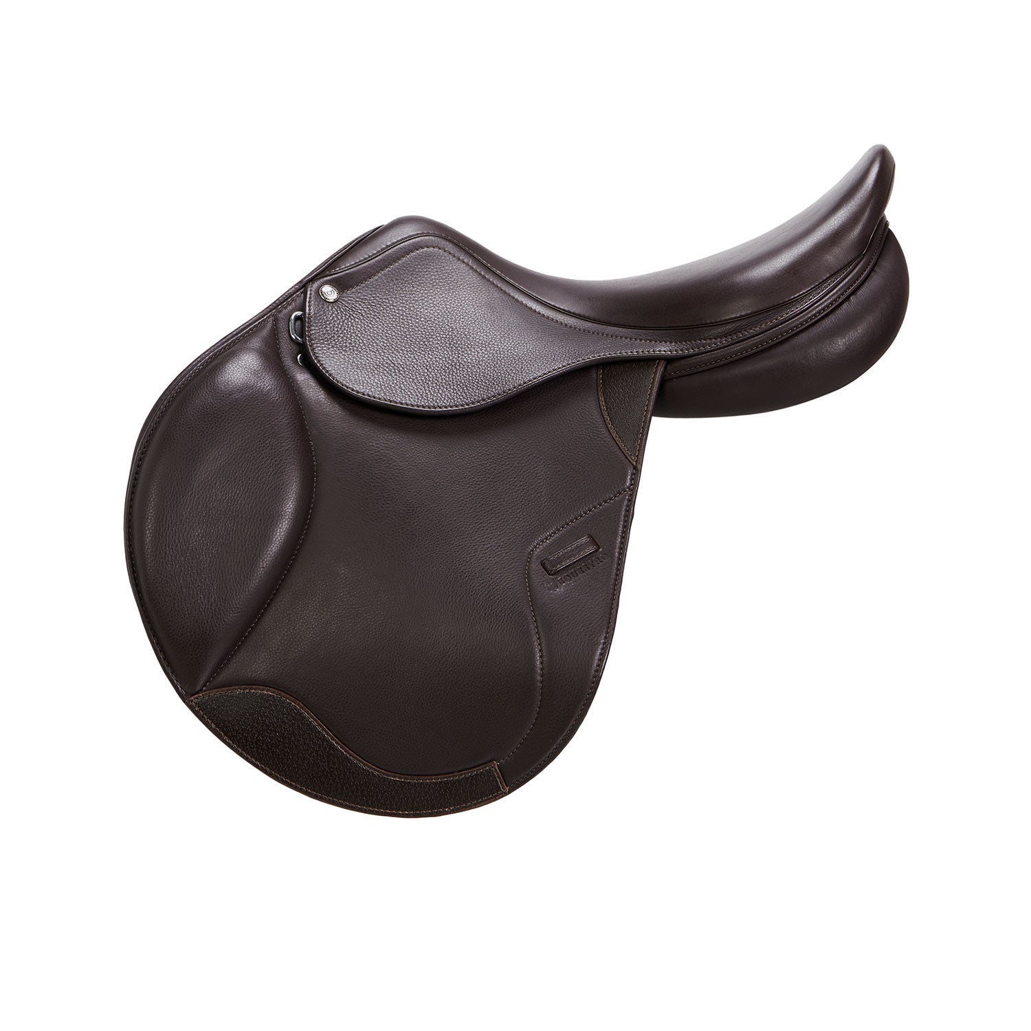 Jumping saddle double leather.