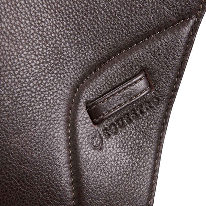 Jumping saddle double leather