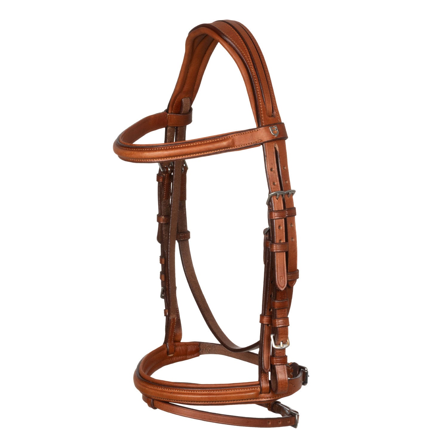 Jumping leather English bridle.
