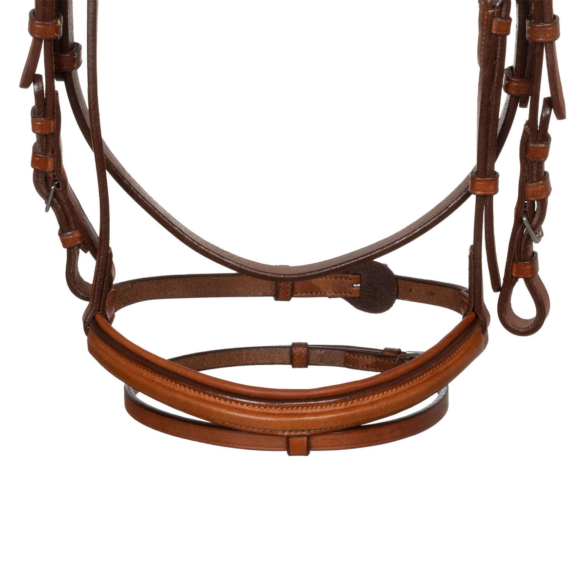 Jumping leather English bridle