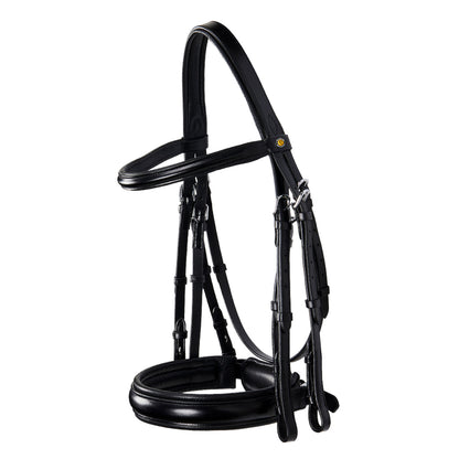 Leather dressage bridle without reins