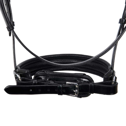 Leather dressage bridle without reins