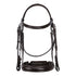 Leather dressage bridle without reins.