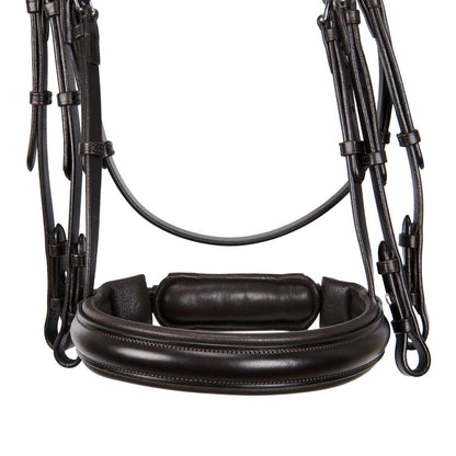 Leather dressage bridle without reins