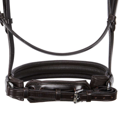 Leather dressage bridle without reins