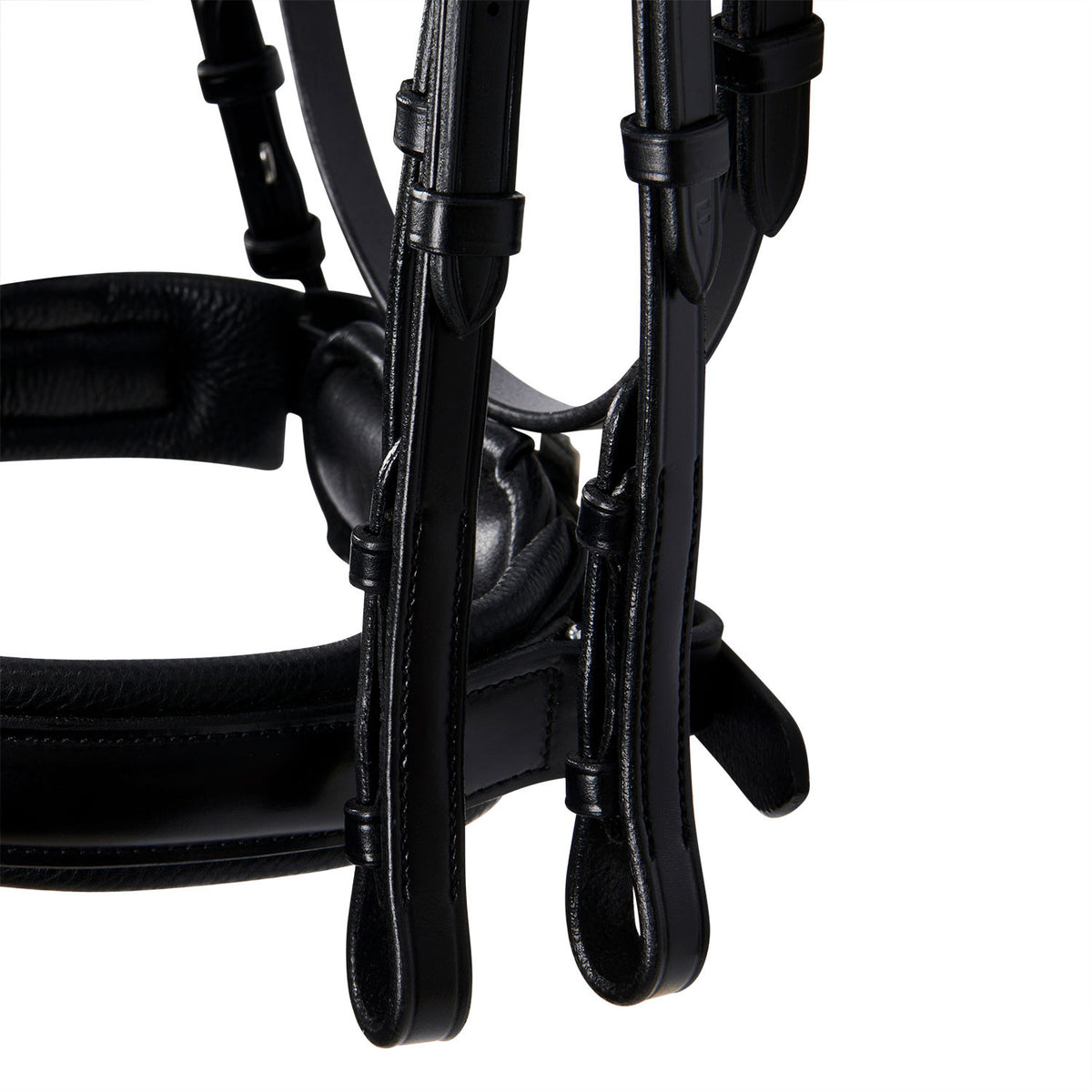 Leather dressage bridle without reins