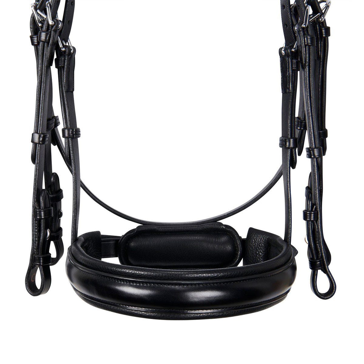 Leather dressage bridle without reins