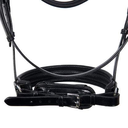 Leather dressage bridle without reins