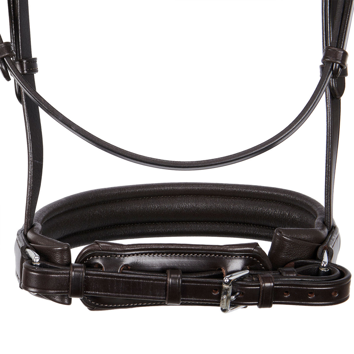 Leather dressage bridle without reins