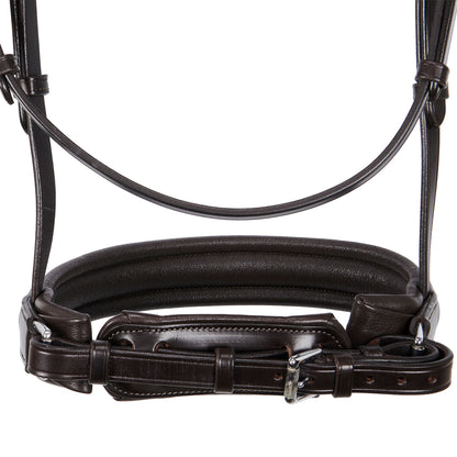 Leather dressage bridle without reins