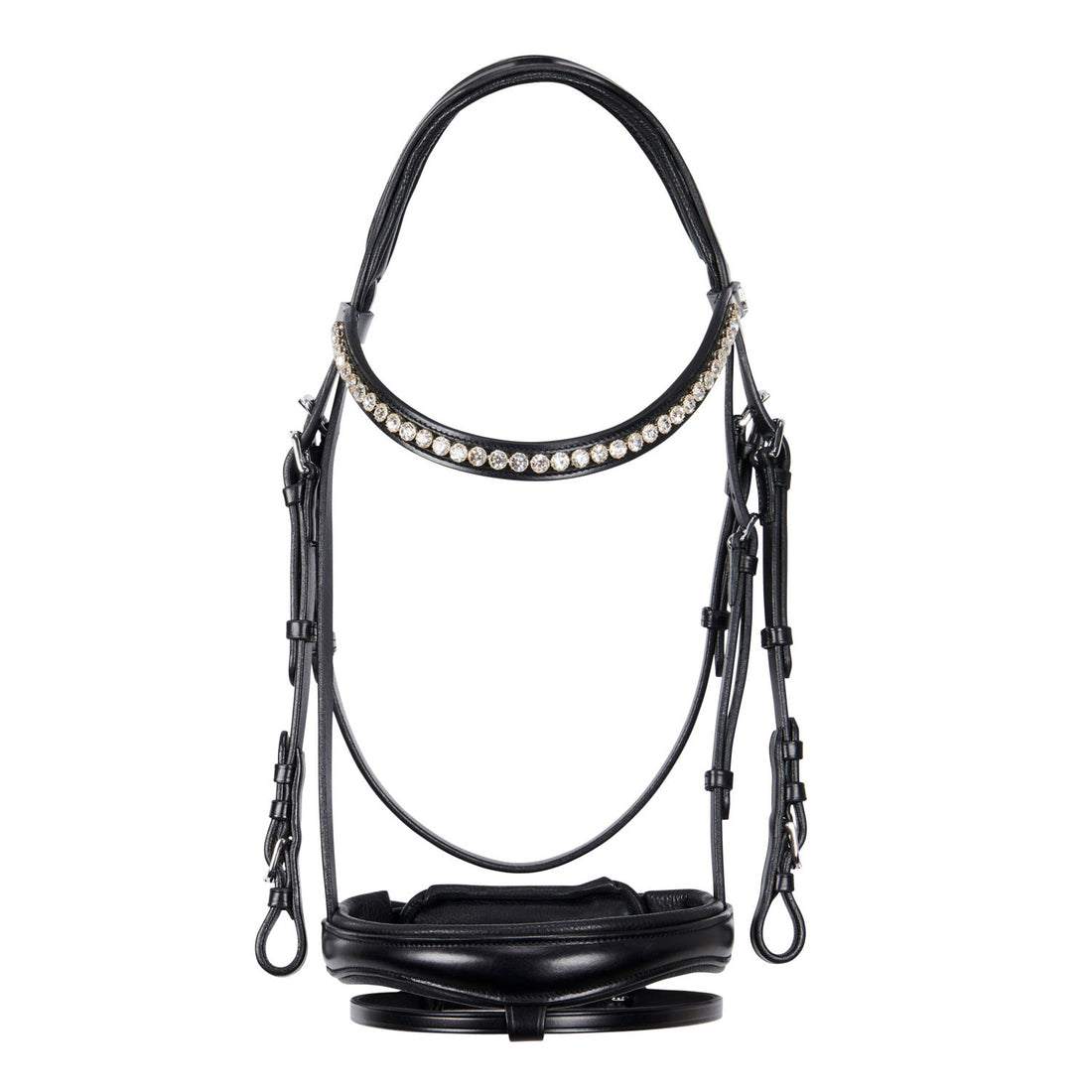 English leather bridle with glitter.