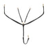 Tanned leather fork breastplate with steel buckles NEW.