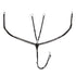 Tanned leather fork breastplate with silver clincher.