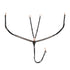 Breastplate with clincher rose gold leather fork.
