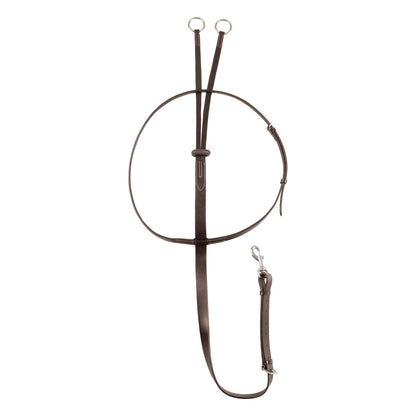Leather collier martingale.