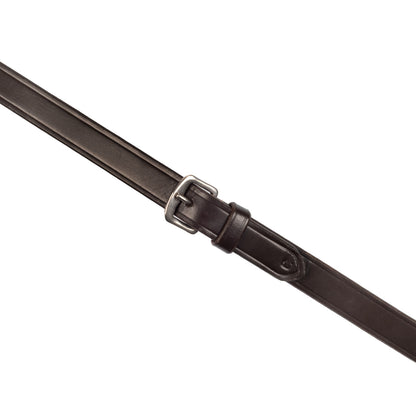 Reins for English bridle with nichel-plated buckles