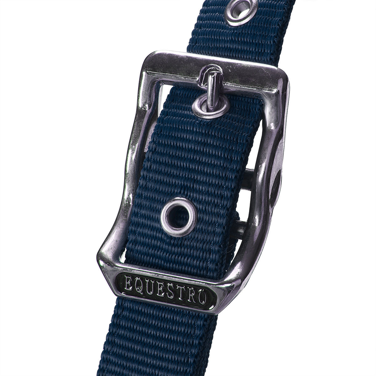 Halter with double adjustment and lead rope