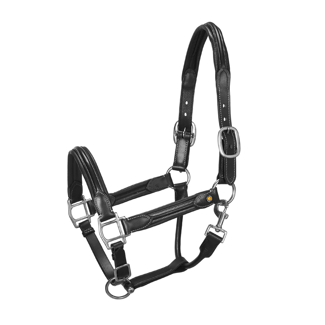 Soft leather halter with durable buckles NEW.
