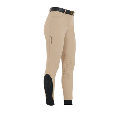 Equestro Ladies Slim Fit Grip Breeches With Logo