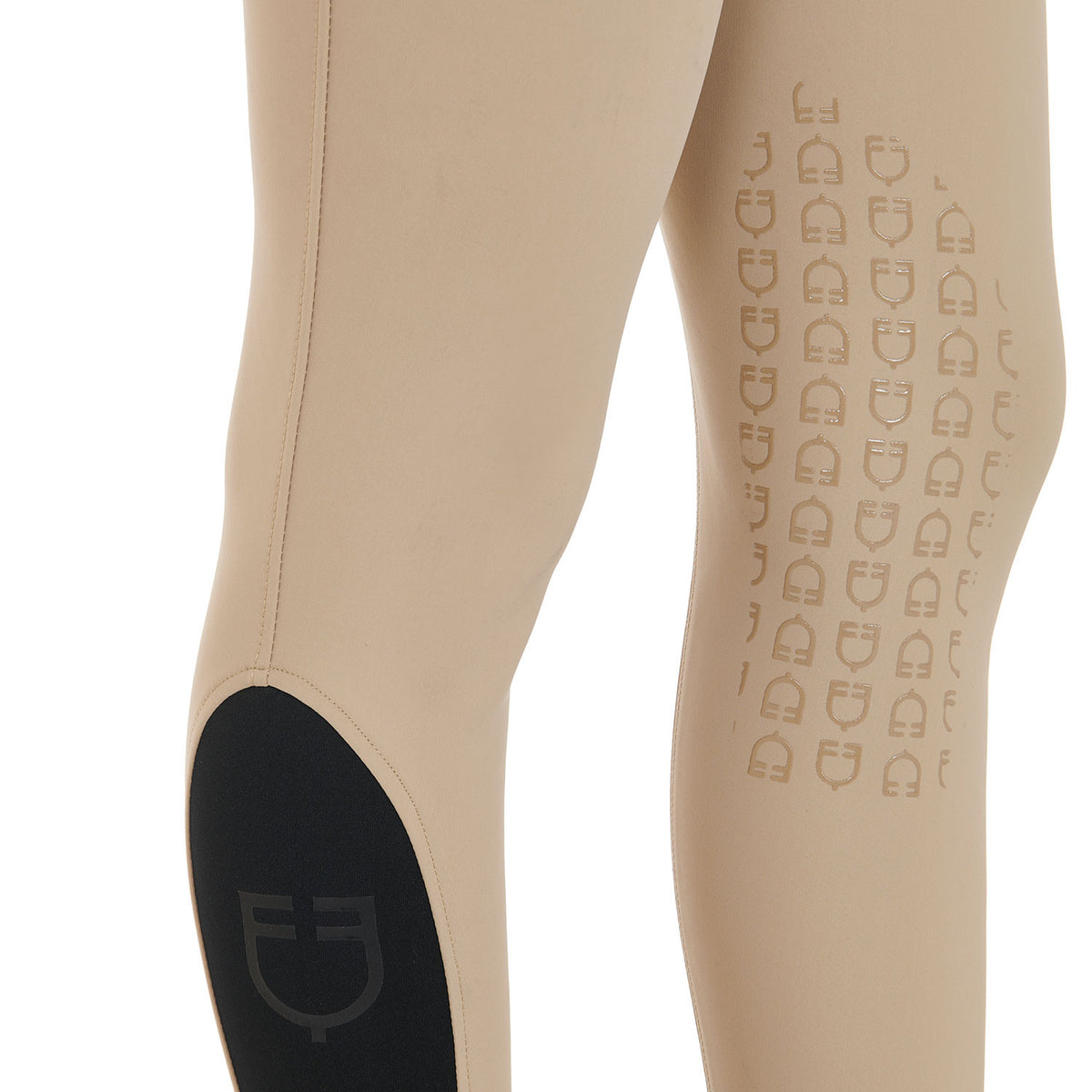 Equestro Ladies Slim Fit Grip Breeches With Logo