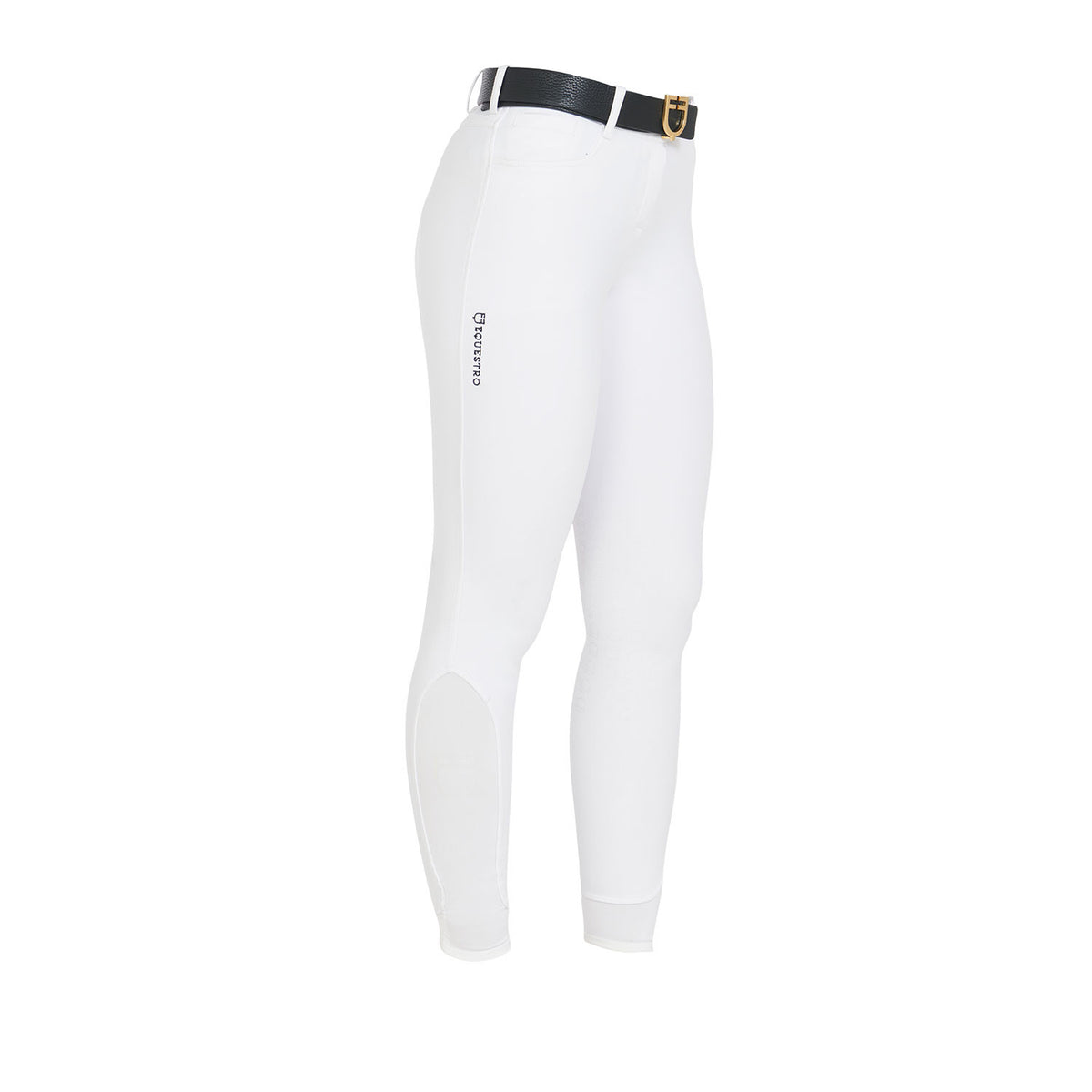 Equestro Ladies Slim Fit Grip Breeches With Logo