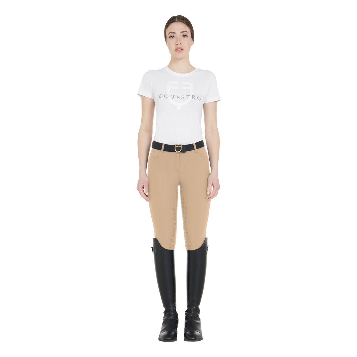 Equestro Ladies Full Grip Slim Fit Breeches