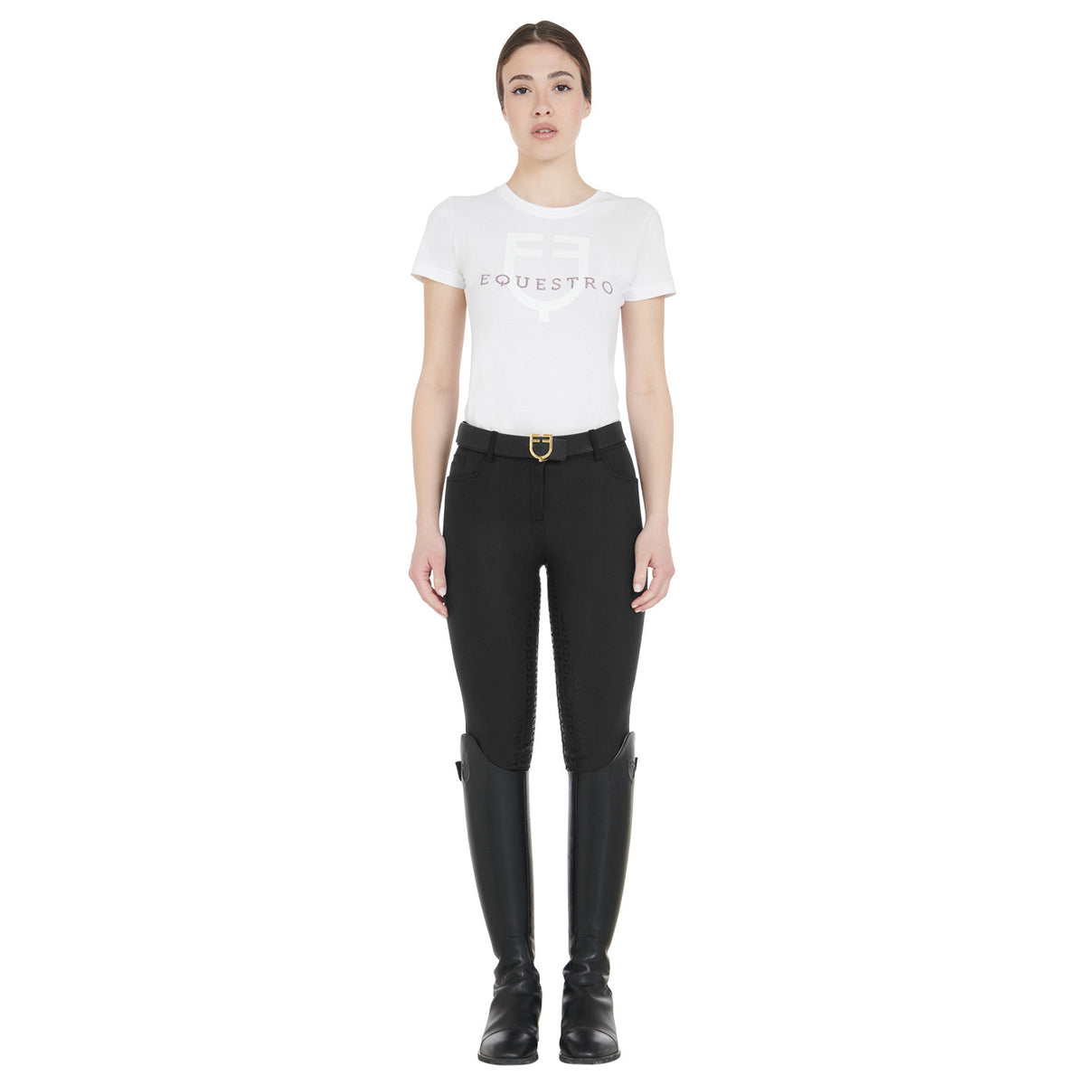 Equestro Ladies Full Grip Slim Fit Breeches