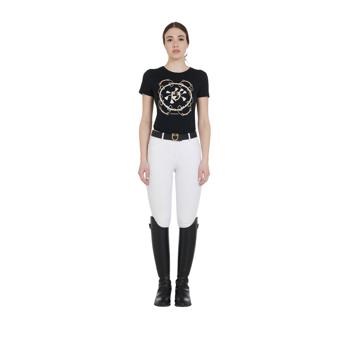 Equestro Ladies Full Grip Slim Fit Breeches