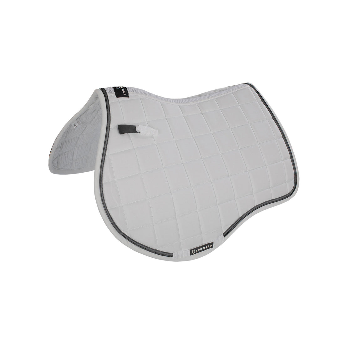 Jumping saddle pad in breathable technical fabric.