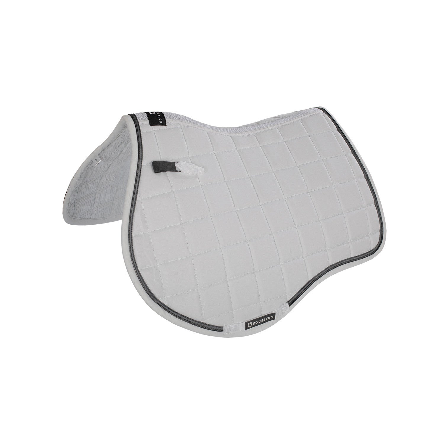 Jumping saddle pad in breathable technical fabric.