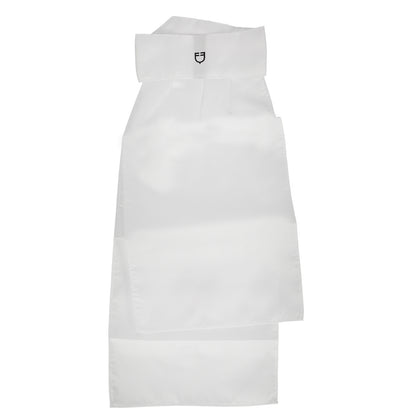 Competition plastron with embroidered logo