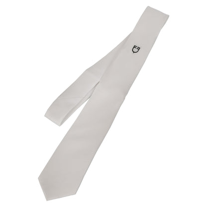 Competition tie with embroidered logo.