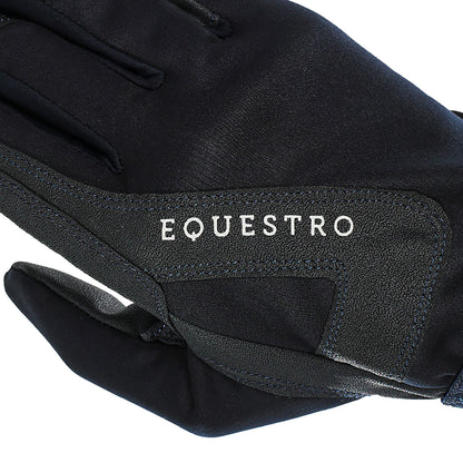 Technical fabric gloves with fleece lining