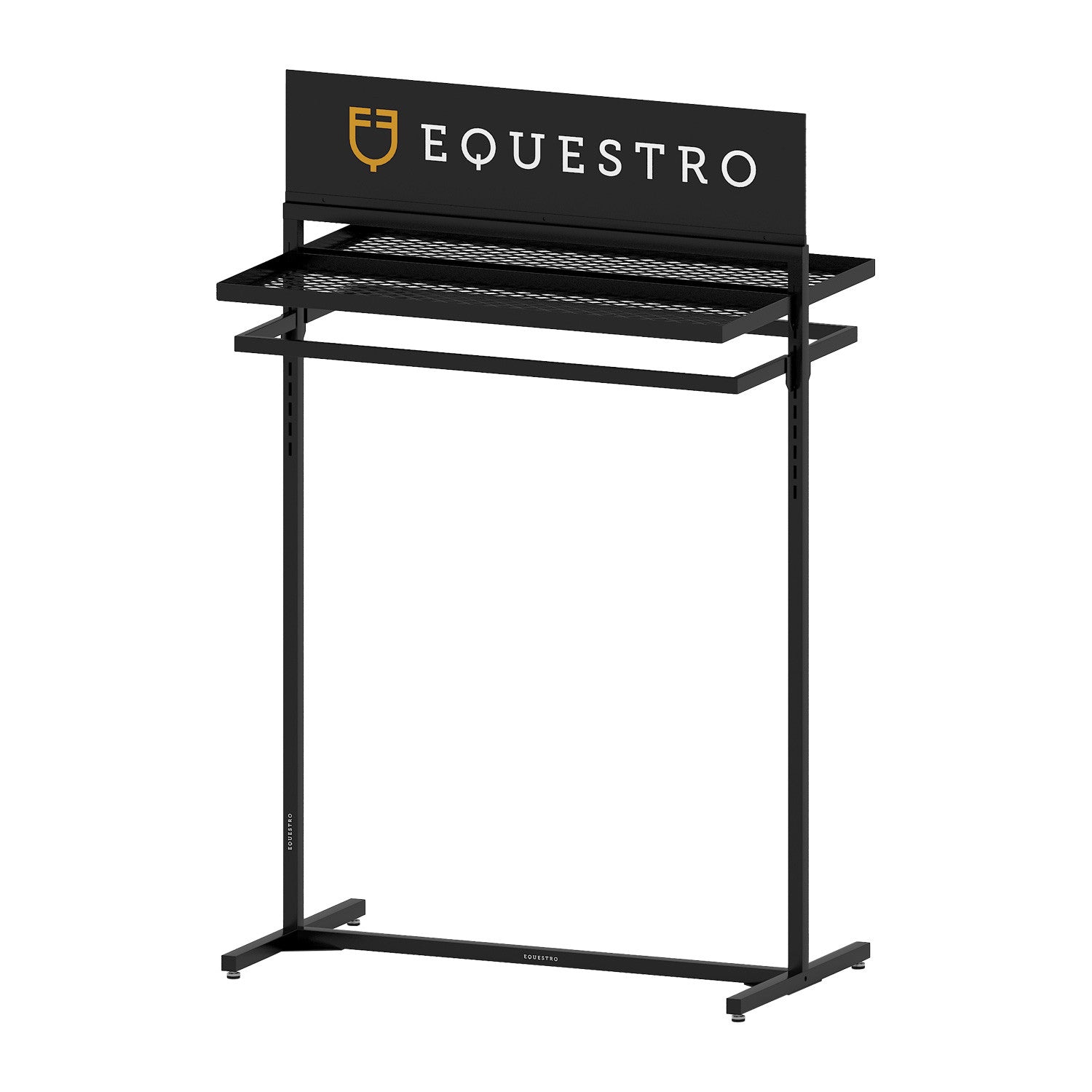Black steel clothing display  L1000xW400xH1600 mm.