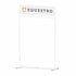 White steel clothing display  L1000xW400xH1600 mm.