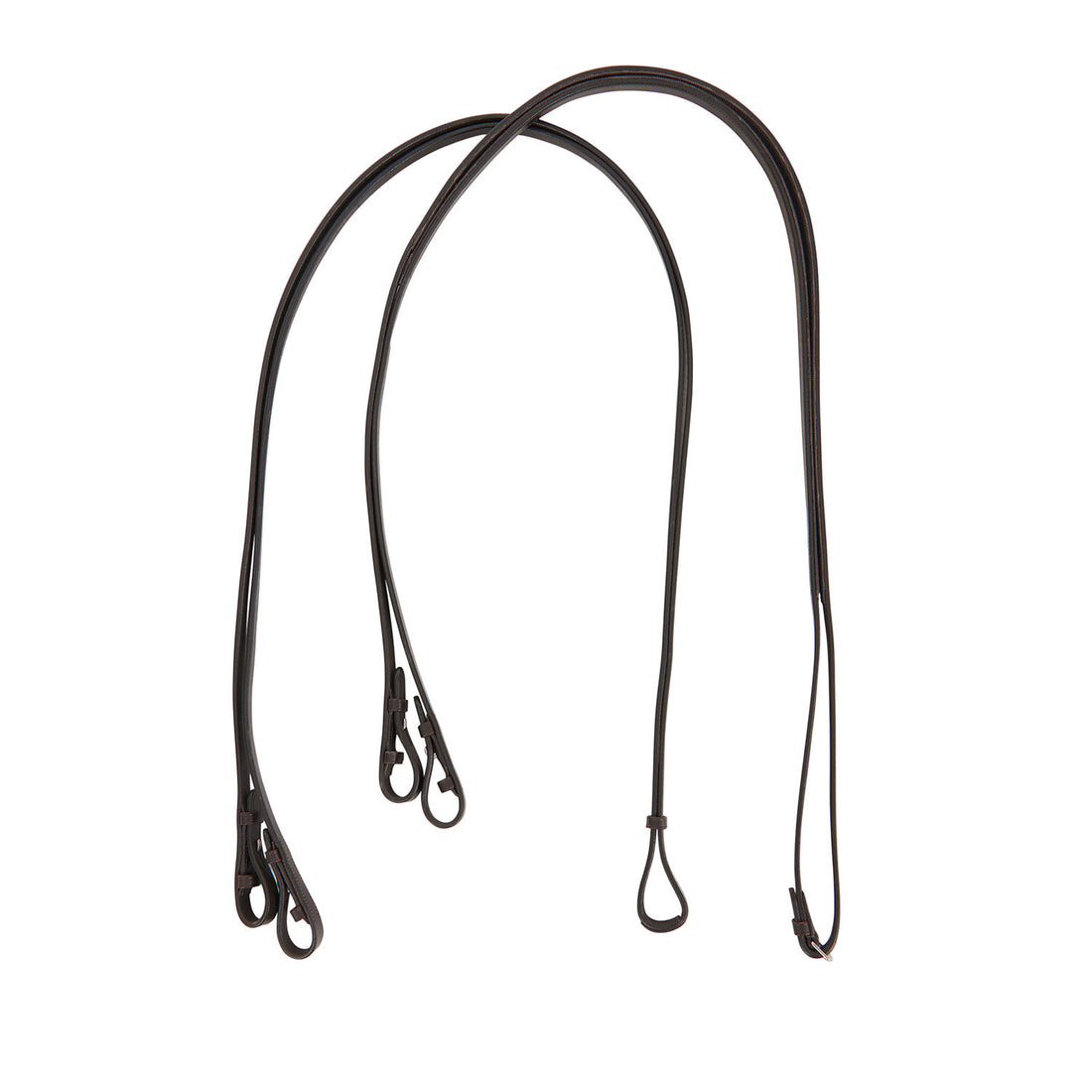 Dressage leather double reins.