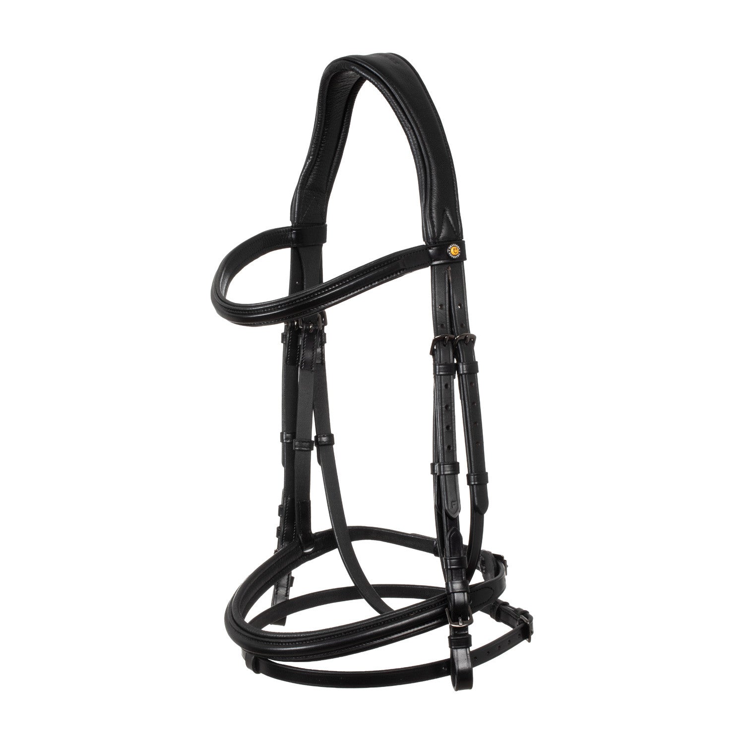 ANATOMIC LEATHER BRIDLE BLACK FITTING.