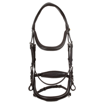 Anatomical bridle contrast stitching