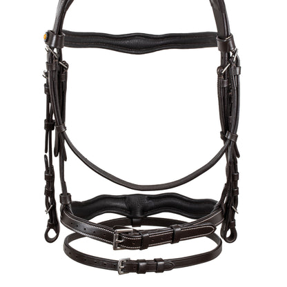 Anatomical bridle with logo