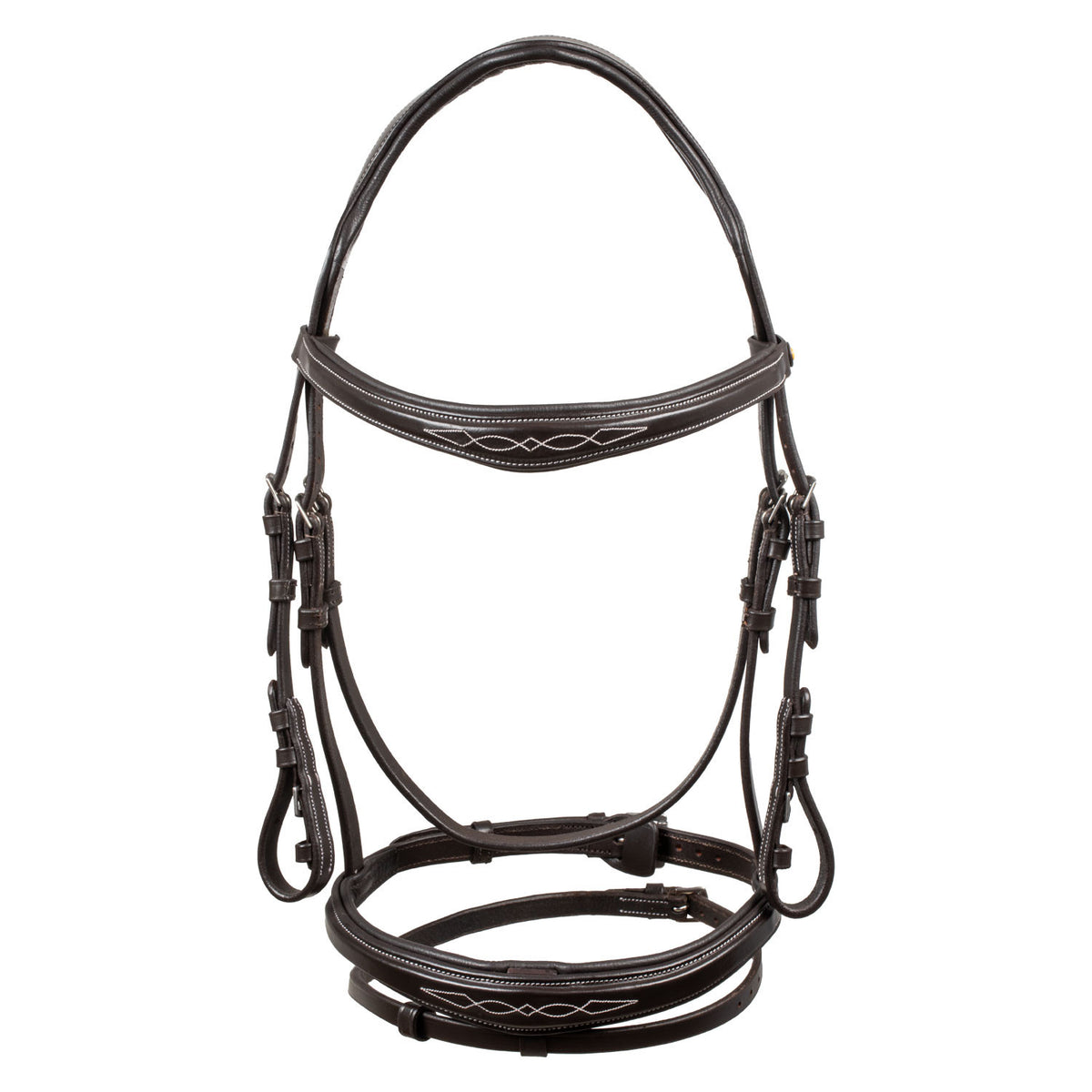 Bridle in soft stitched leather