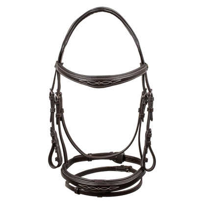 Bridle in soft stitched leather
