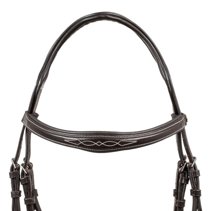 Bridle in soft stitched leather