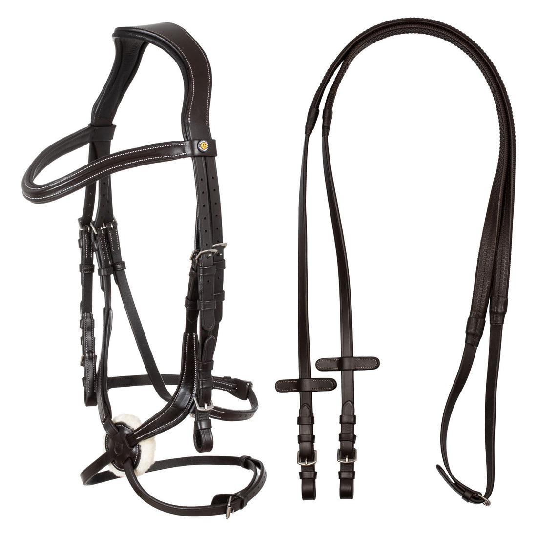 Mexican leather bridle.