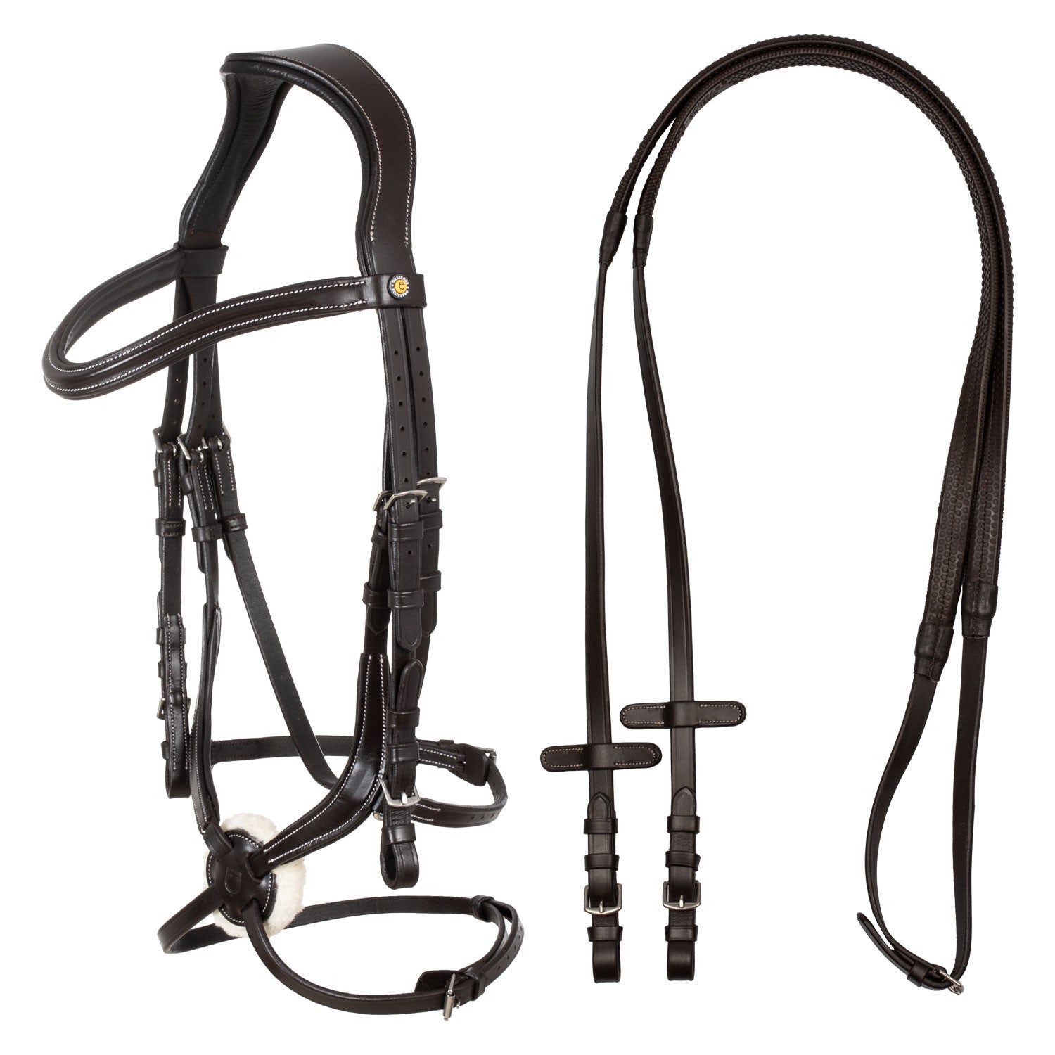 Mexican leather bridle.