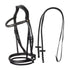 Leather bridle with black clincher.