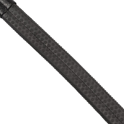 Leather bridle with black clincher