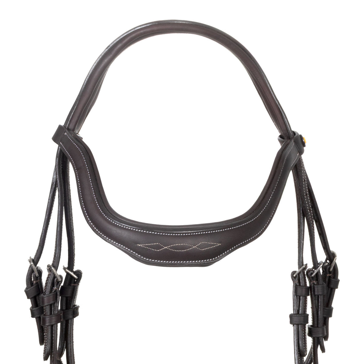 Soft leather stitched bridle