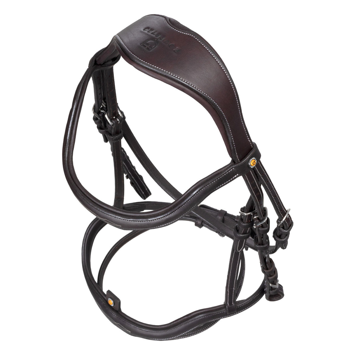 Soft leather stitched bridle